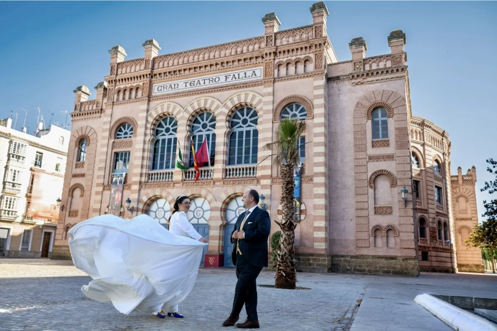 FOTOGRAFO POSTBODA CADIZ GRAN TEATRO FALLA
